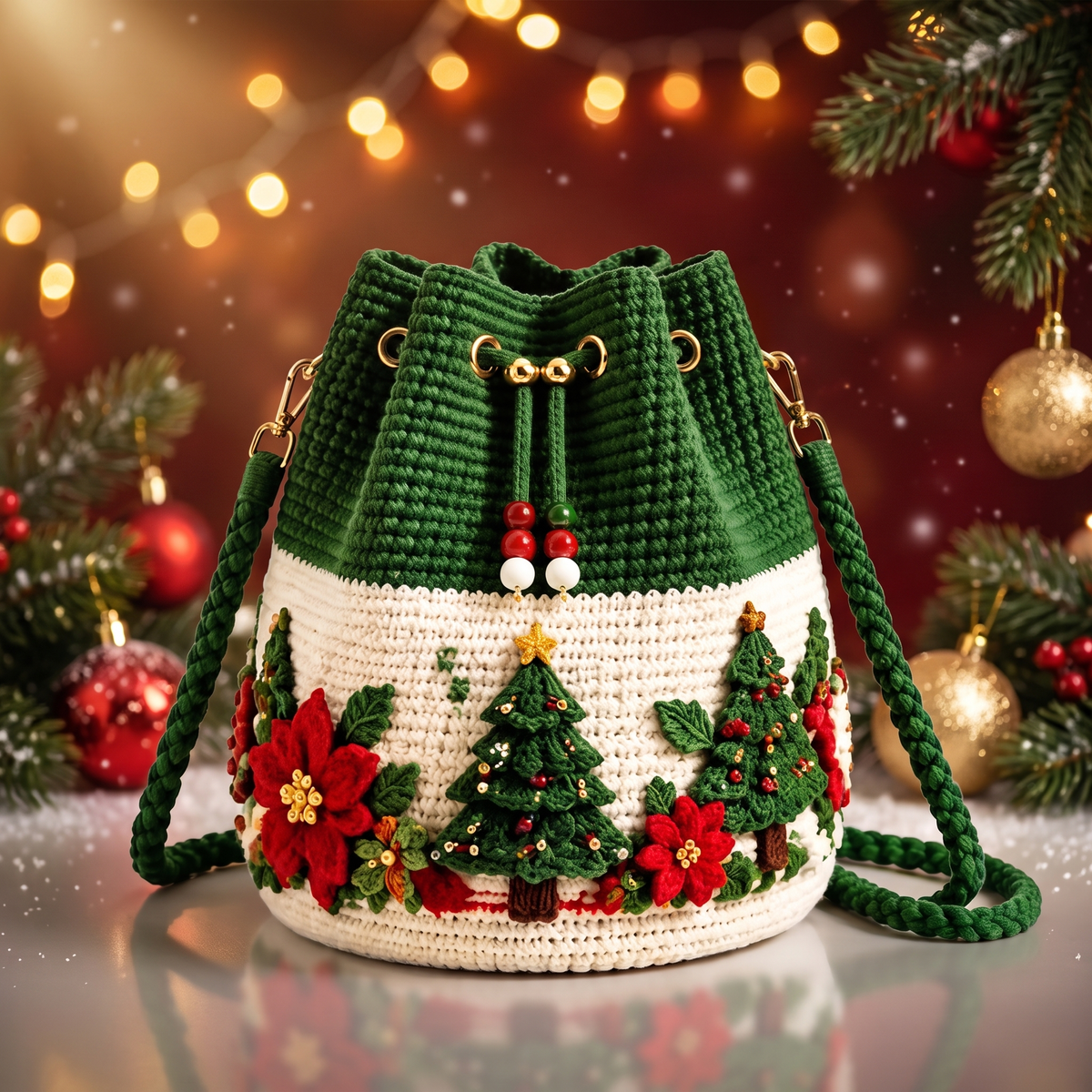 Christmas Bucket Bag