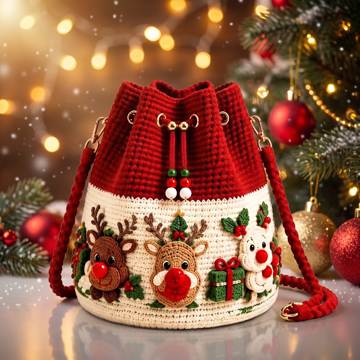 Christmas Bucket Bag